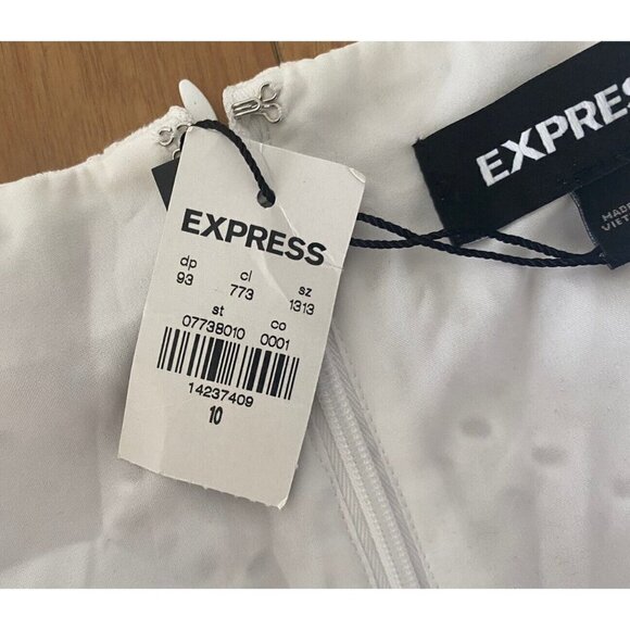 NWT  Express Ivory Eyelet SKIRT WOMEN’S Size 10 - Picture 4 of 12